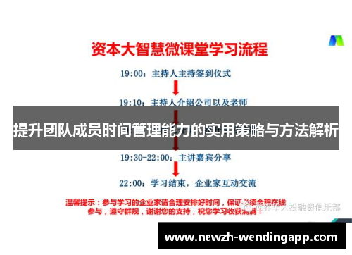 提升团队成员时间管理能力的实用策略与方法解析